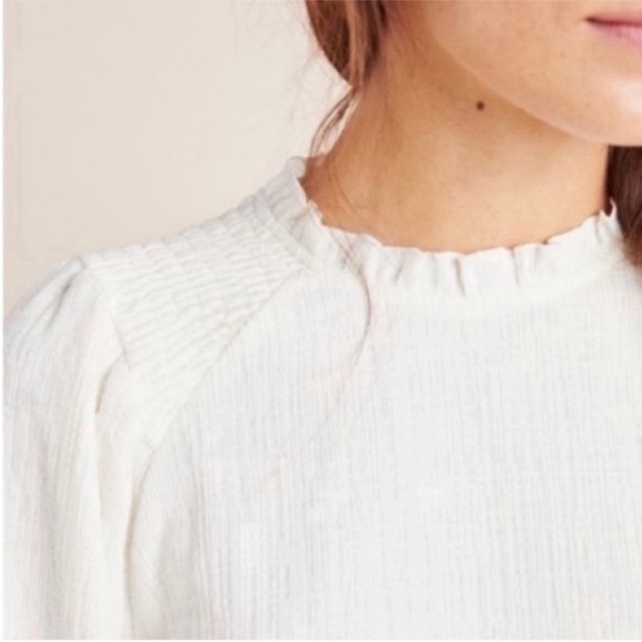 Anthropologie Current Air Jasia Balloom Sleeve Top - Picture 2 of 7